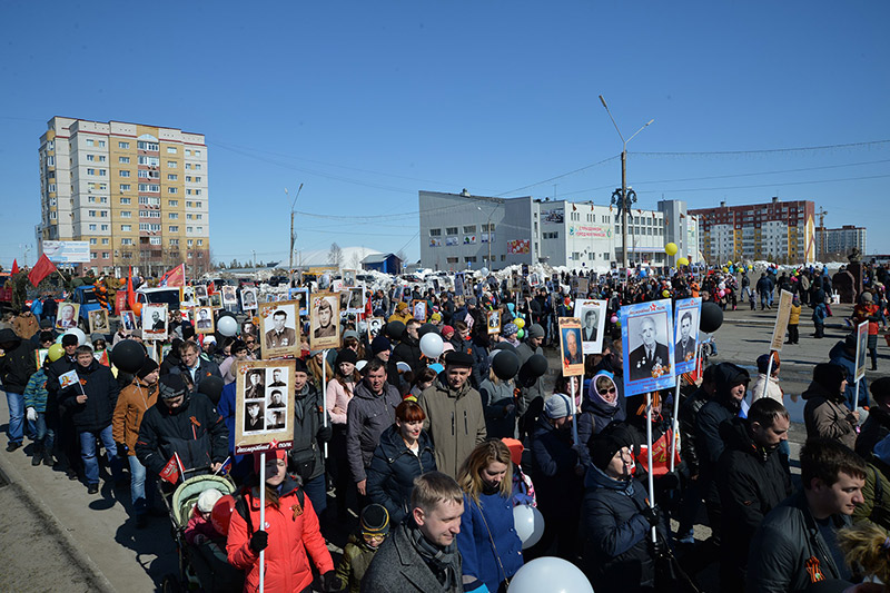 Акция Бессмертный полк в г. Усинск, 9 мая 2018 г